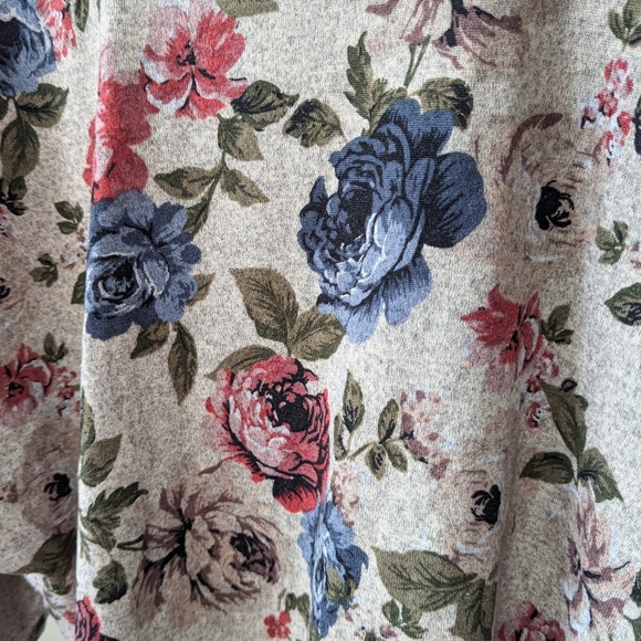 Pre-loved lightweight Jules & Leopold Floral Sweater - size XL - Picture 6 of 9